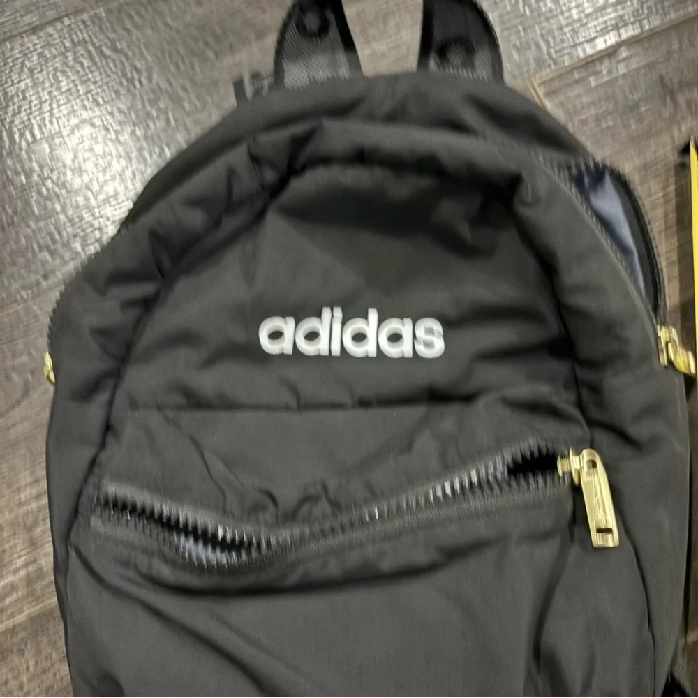 Adidas Black Backpack with Gold Accents - Picture 2 of 8